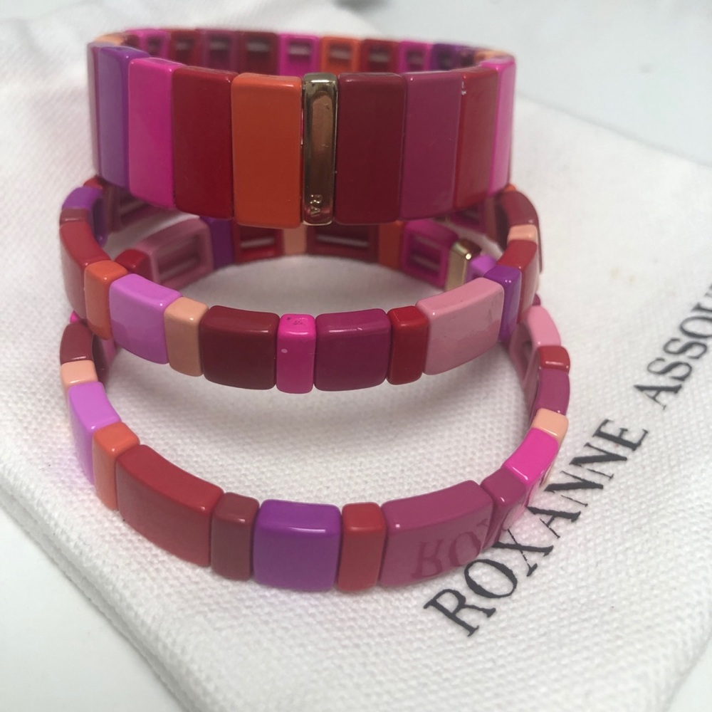 Set of 3 Roxanne Assoulin bracelets